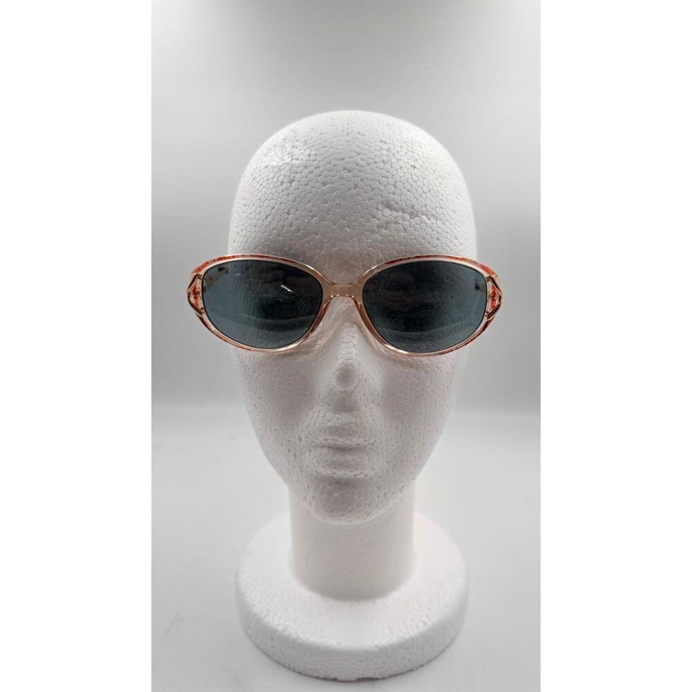 Vintage Gloria Vanderbilt 749 Zyloware 418 Sunglasses Frame Beige Plastic